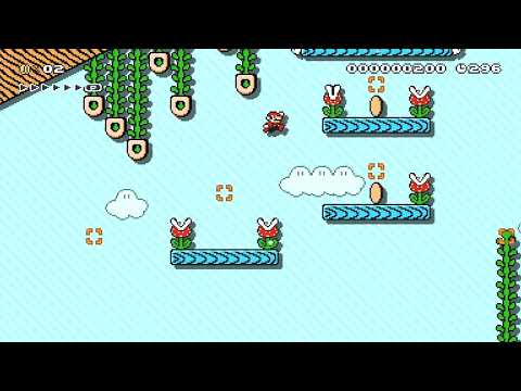 [▽]Platforms[△] ⬤ In the Snow ⬤ by DoudouFloシ 🍄 Super Mario Maker 2 ✹Switch✹ #bof