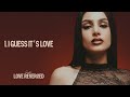 1 BRUNETTE I GUESS IT S LOVE Official Audio
