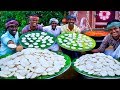 1000 IDLI With MUTTON KULAMBU Best Combination Village Recipes 1000 Idlis Cooking In Village