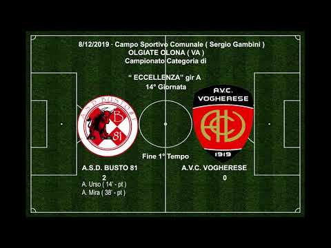 8-12-19 Highlights A.S.D Busto 81- A.V.C.Vogherese 3-0