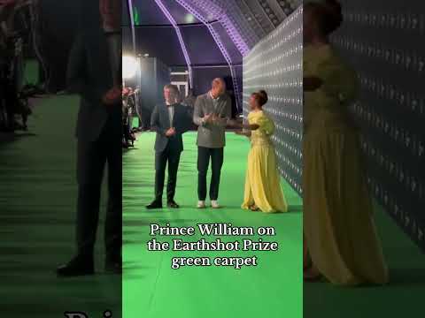 Prince William on the Earthshot Prize green carpet