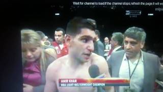 Amir Khan Maidana Post Interview +HIGHLIGHTS+ David Haye Oscar de la hoya interviews