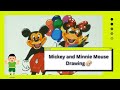 Cartoon Drawing Disney Mickey And Minnie Mouse Drawing
