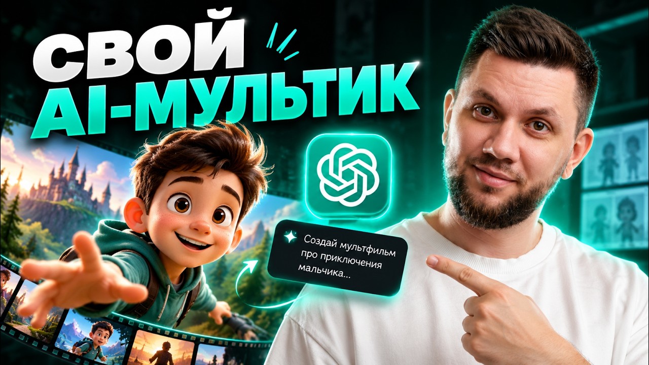 YouTube: Мультфильм с помощью нейросети