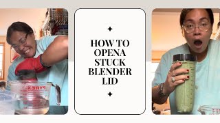 Blender lid won’t come off? EASY FIX!. how to open a stuck blender lid