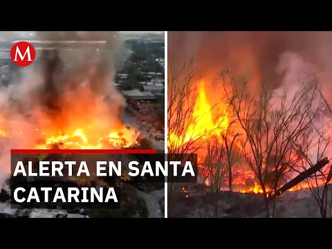 Emergencia en Santa Catarina: incendio forestal fuera de control en la sierra