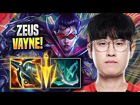 ZEUS IS SO CLEAN WITH VAYNE! - T1 Zeus Plays Vayne TOP vs Sion! | Season 2022
