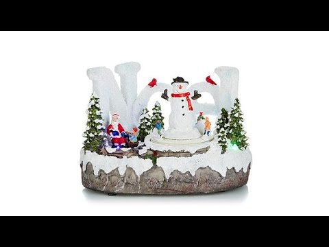 Winter Lane Noel Musical Moving Lighted Holiday Scene