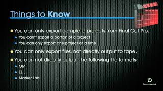 (Revised) Introduction: Sharing in Final Cut Pro X