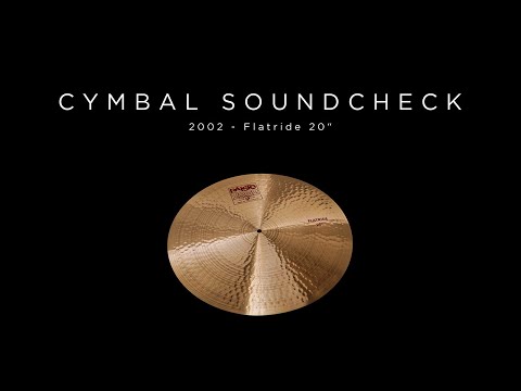 PAISTE CYMBAL SOUNDCHECK - 2002 Flatride 20"