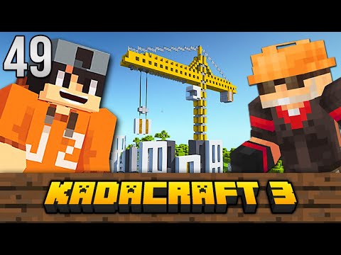 KadaCraft 3 #49: GUMAWA KAMI NG CONSTRUCTION SITE NI BOSS MIRANDA - Filipino Minecraft SMP