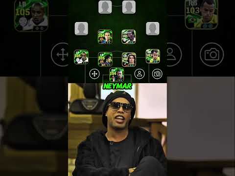 RONALDINHO PICKED HIS ULTIMATE TEAM 😱🔥#efootball #efootball2025 #shorts