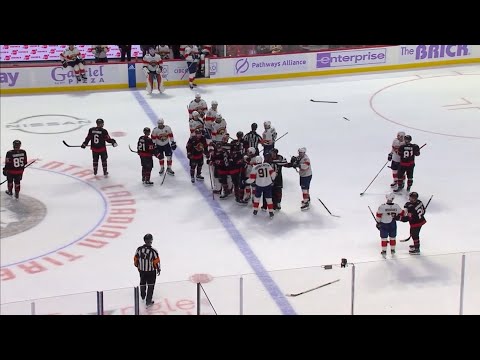 Rough stuff from the Florida Panthers vs Ottawa Senators game (2023 NHL)