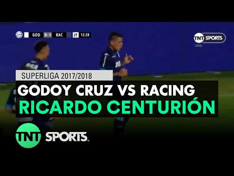 Ricardo Centurión (0-1) Godoy Cruz vs Racing | Fecha 17 - Superliga Argentina 2017/2018