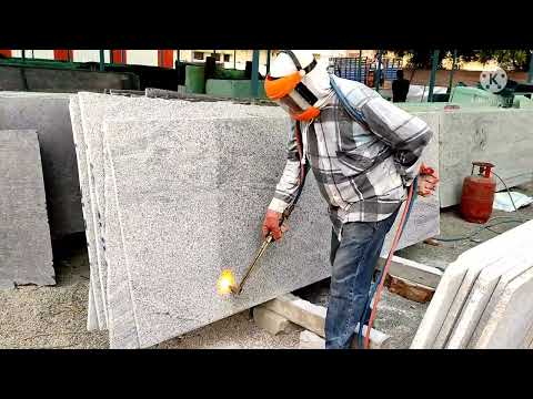 Anti skid shell white granite slab