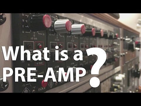 What is a pre-amp?