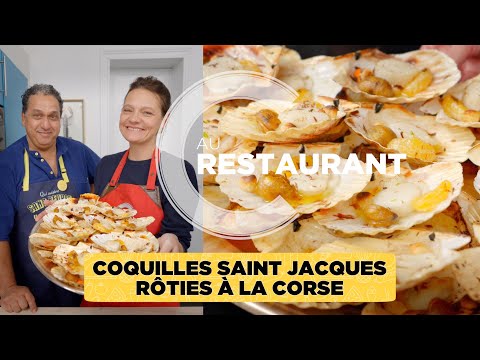 Coquilles Saint-Jacques rôties à la Corse