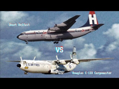 Douglas C-133 Cargomaster VS. Short Belfast  -THE ENGINE-POWER BATTLE!
