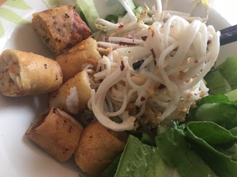 How to make Banh Sung -Vermicelli Noodle with Eggroll