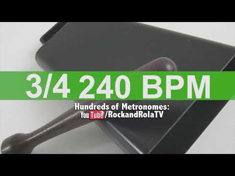 🔴 240 BPM 3/4 Bell Metronome