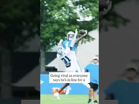 The best Panthers rookie receiver is a 6th round pick! #shorts #nfl #panthers