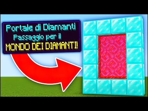 I CREATE A PORTAL WITH DIAMONDS...AND IT WORKS!! MINECRAFT ita
