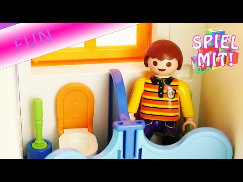 Playmobil Film Deutsch - Maik wird auf der Kita Toilette vergessen - Witzige Playmobil Story!