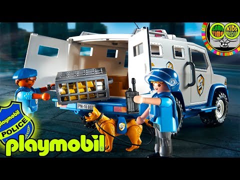 🚨 POLICE PLAYMOBIL SWAT 9371, armored military toy vehicles.