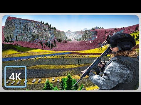 Modern soldier's Last Fight Against 3,000,000 ZOMBIES - Ultimate Epic Battle Simulator 2 UEBS 2 (4K)