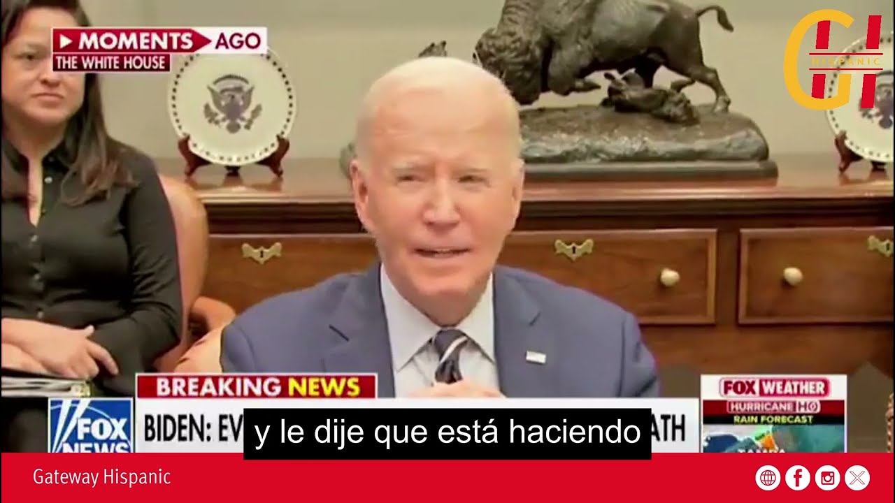 Biden said that DeSantis has been cooperative