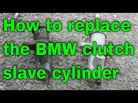 How to replace a BMW clutch slave cylinder, bleed, and make the clutch more responsive