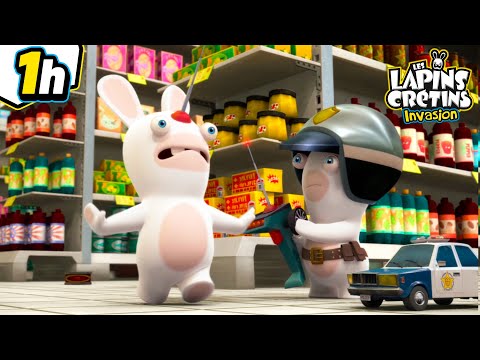 Lapins + jouets = mauvaise idée ... 😤| Les Lapins Crétins Invasion 🐰 | Compilation 1H | Dessin animé