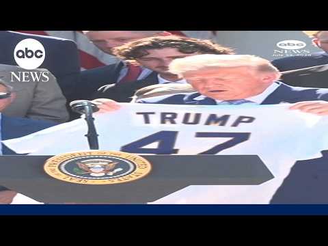 World Series champion Los Angeles Dodgers visit the White House