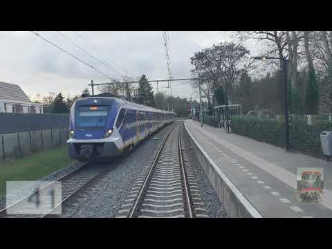 Ride with the train driver from Zwolle to Utrecht. (with speedometer)