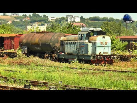 Locomotiva LDH1250 80-0489-2 la Manevră cu Vagoane pentru Casare în Oradea Est Triaj - 19 Iunie 2024