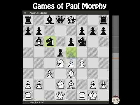 Morphy, Paul - Perrin, Frederick || New York 1857 @chessbuddies 🔴 #PaulMorphy