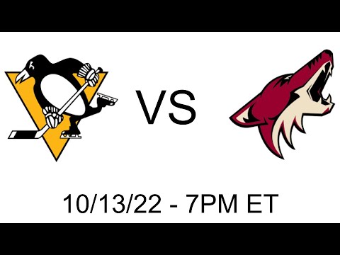 Live Reaction: Pittsburgh Penguins Home/Season Opener vs Arizona Coyotes 10/13/22
