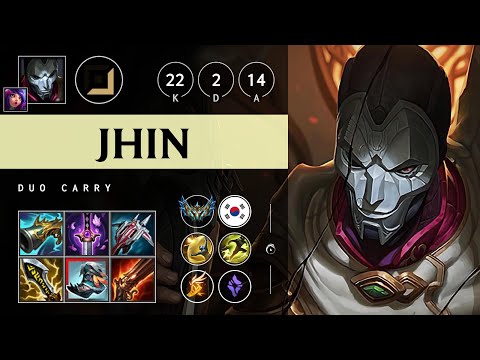 Jhin ADC vs Ashe - KR Challenger Patch 25.19