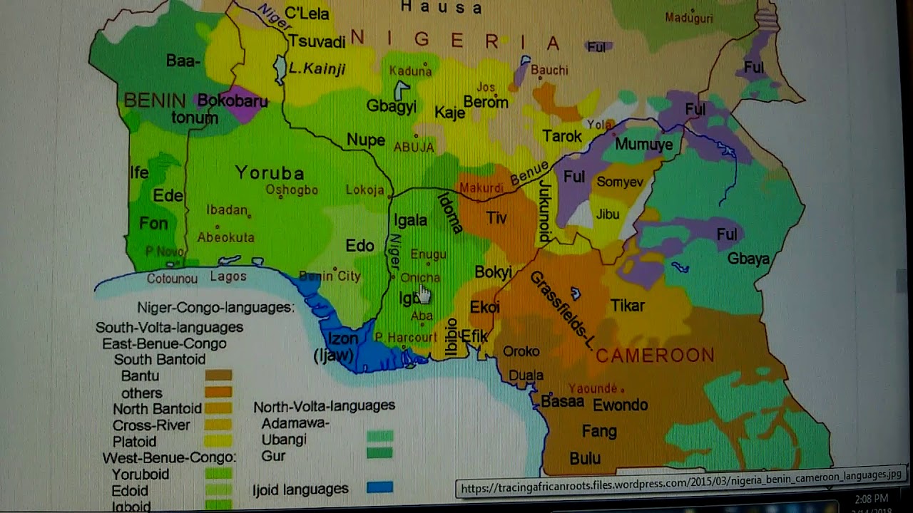 Nigeria  Ethnic  Map