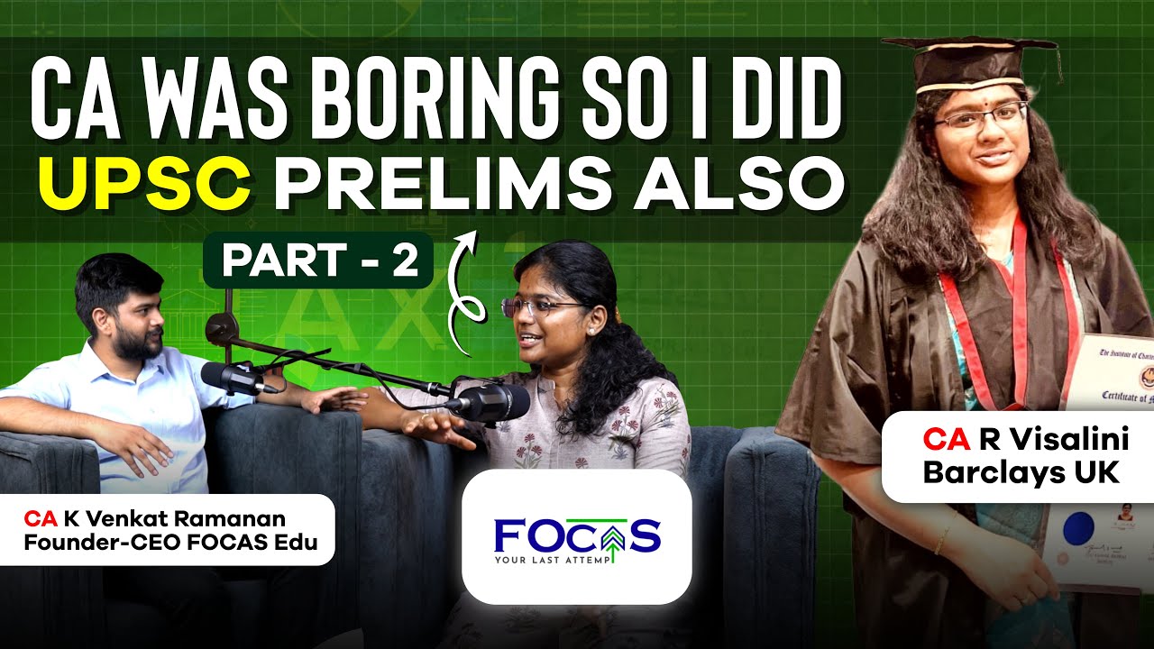 I gave up an Exemption planning for a AIR ft CA R Visalini from Coimbatore (P2/2)|@focasedu