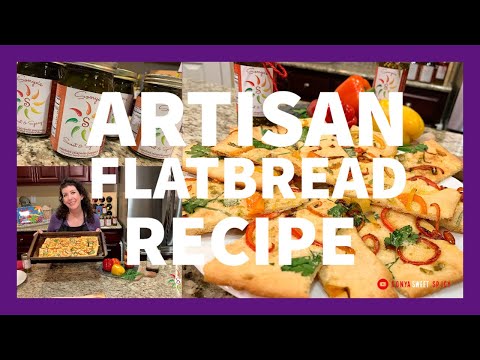 ARTISAN Flatbread Recipe That's so Easy and Delicious with HOMEMADE Jalapeno Tapenade