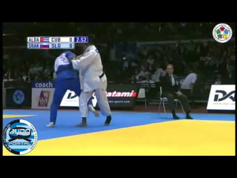 Judo Grand Prix Dusseldorf 2012 Semifinal -70kg CORTES ALDAMA (CUB)-SRAKA Rasa (SLO)