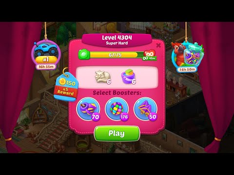 Homescapes🏠: Beat Level 4304~4305 (Android | iOS) - Gameplay Walkthrough