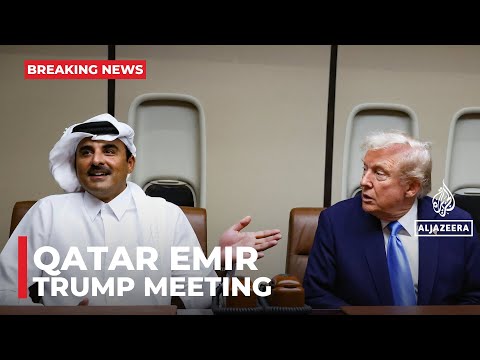 Qatar’s emir, PM meet Trump as US Air Force One stop to refuel