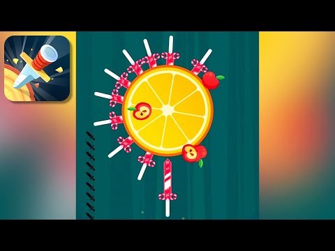 Knife Hit boss battle gameplay showing advanced level challenges