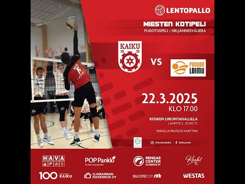 Kosken Kaiku M2 - Raision Loimu 1 22.3.2024 17:00