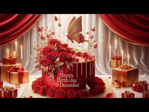 9 December Happy Birthday to you | 🎂 birthday song 🥳 happy birthday wishes 9th December