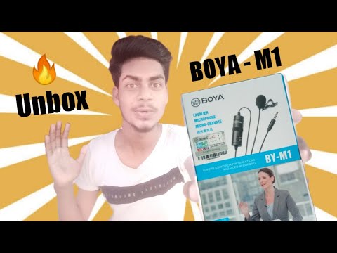 Boya - M1 microphone unbox or Boya m1 mic review kaisa hai boya m1 mic boya m1 mic le ya nahi. Video