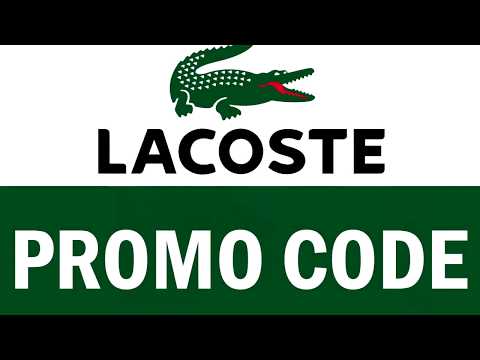 lacoste promo code 2018