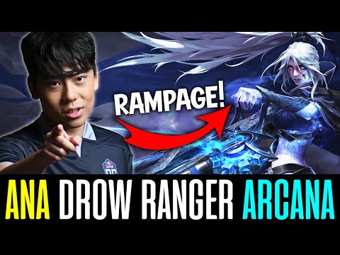 ANA Drow Ranger with ARCANA - RAMPAGE FOUNTAIN FARM DOTA 2